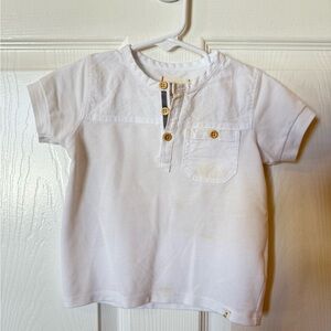 Me & Henry 12-18 months Classic White Kids Shirt (play condition/stains)